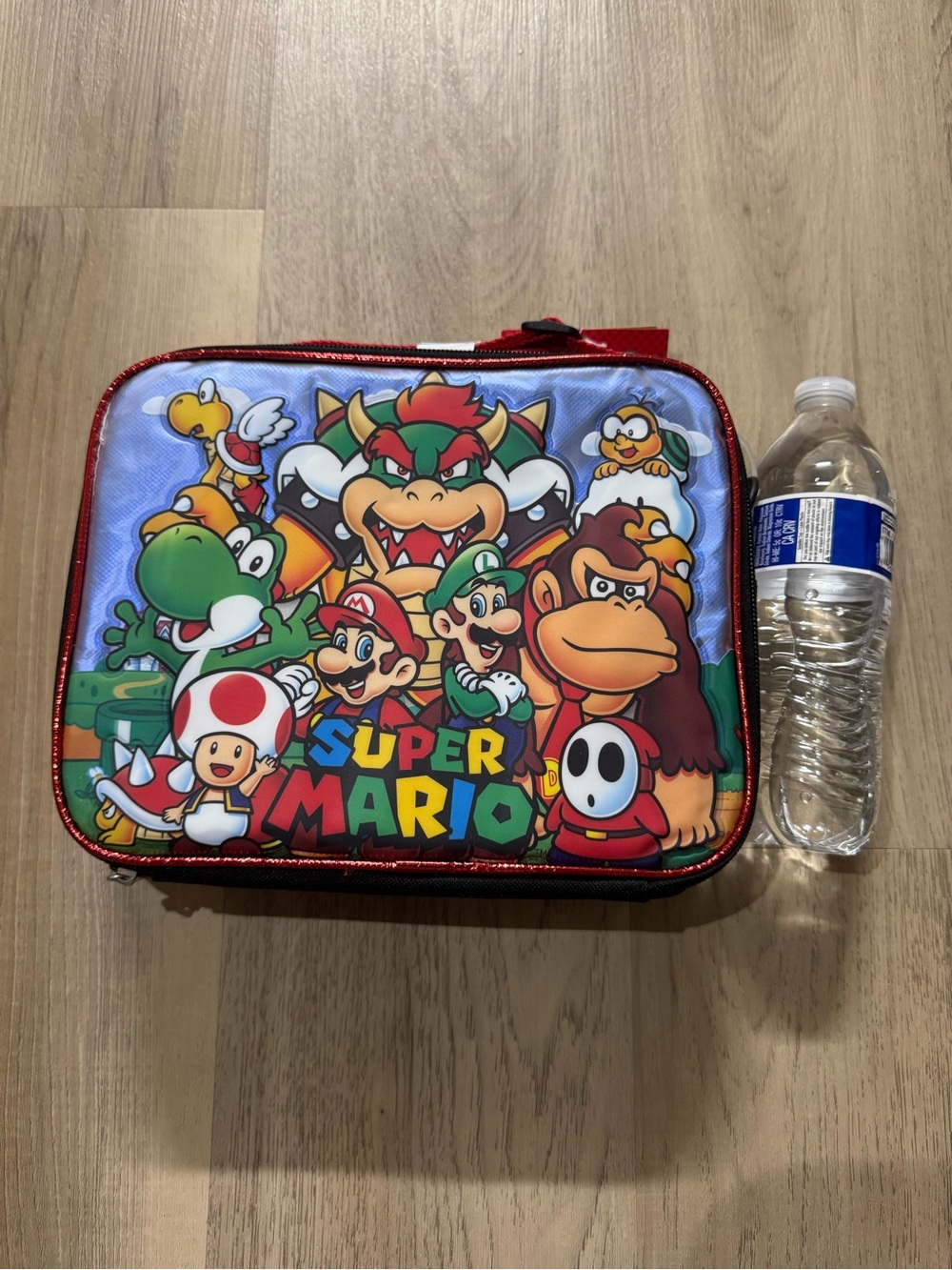 Disney Super Mario Red Blue Green Character Lunch Bag
